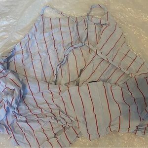 Forever 21 Layered spaghetti strapp criss cross crop top